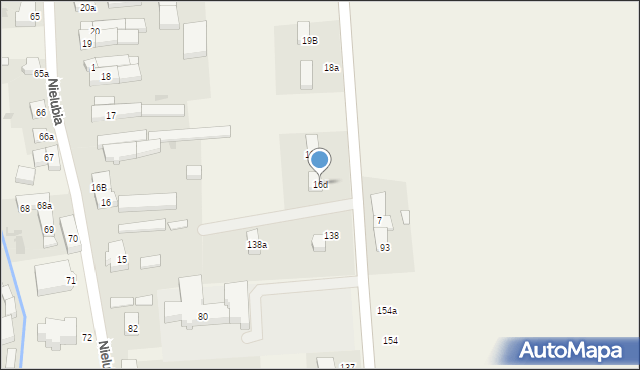 Nielubia, Nielubia, 16d, mapa Nielubia