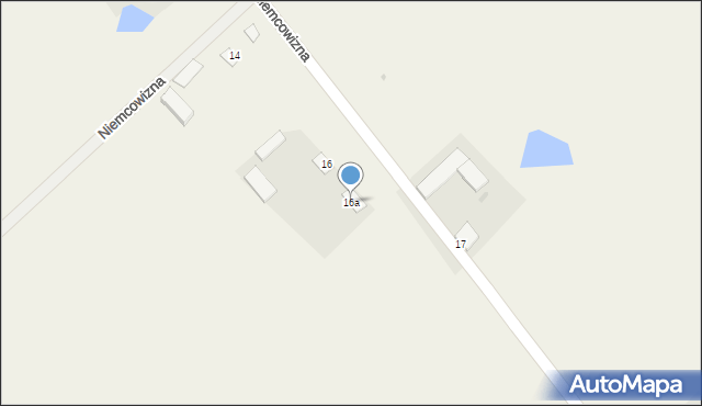 Niemcowizna, Niemcowizna, 16a, mapa Niemcowizna