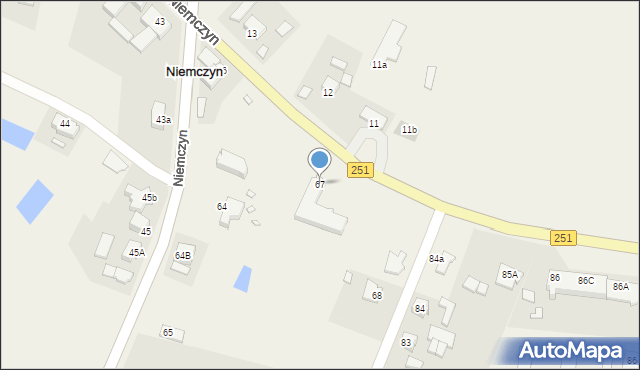 Niemczyn, Niemczyn, 67, mapa Niemczyn