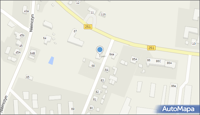 Niemczyn, Niemczyn, 67b, mapa Niemczyn