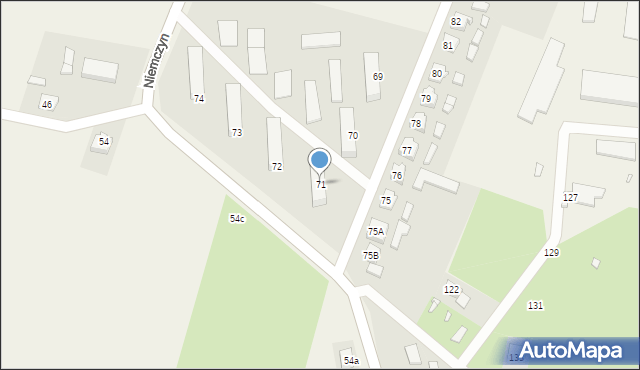 Niemczyn, Niemczyn, 71, mapa Niemczyn