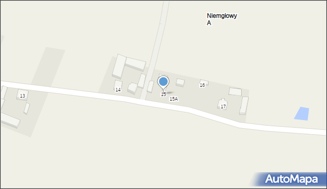 Niemgłowy, Niemgłowy, 15, mapa Niemgłowy