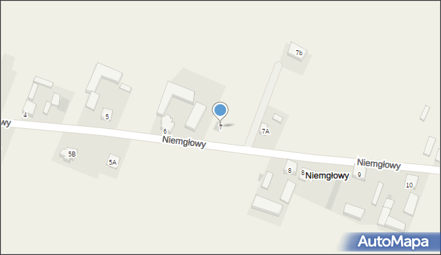Niemgłowy, Niemgłowy, 7, mapa Niemgłowy