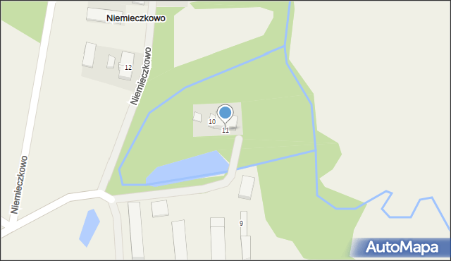 Niemieczkowo, Niemieczkowo, 11, mapa Niemieczkowo