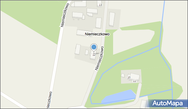 Niemieczkowo, Niemieczkowo, 12, mapa Niemieczkowo