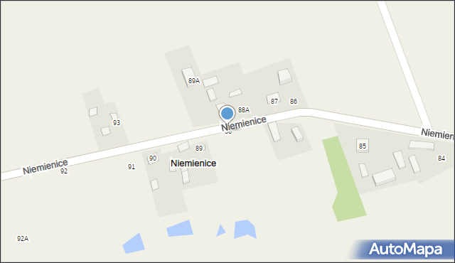 Niemienice, Niemienice, 88, mapa Niemienice