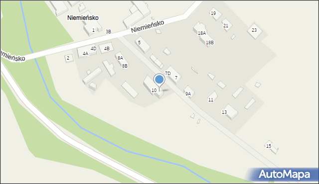 Niemieńsko, Niemieńsko, 10A, mapa Niemieńsko