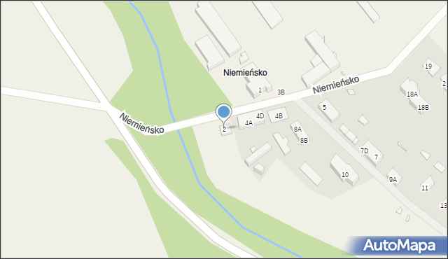 Niemieńsko, Niemieńsko, 2, mapa Niemieńsko