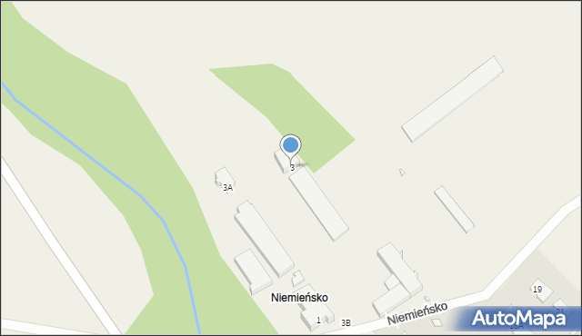 Niemieńsko, Niemieńsko, 3, mapa Niemieńsko