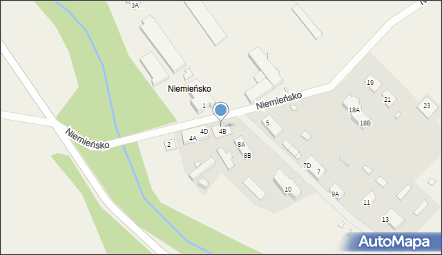Niemieńsko, Niemieńsko, 6B, mapa Niemieńsko