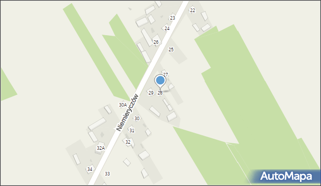 Niemieryczów, Niemieryczów, 28, mapa Niemieryczów