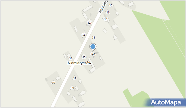 Niemieryczów, Niemieryczów, 34a, mapa Niemieryczów