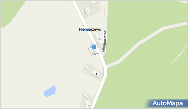 Niemierzewo, Niemierzewo, 18a, mapa Niemierzewo