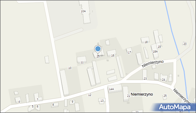 Niemierzyno, Niemierzyno, 15, mapa Niemierzyno