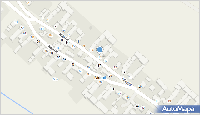 Niemil, Niemil, 11, mapa Niemil