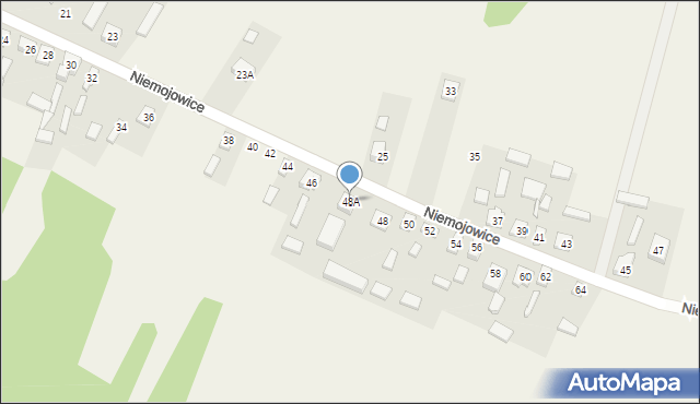 Niemojowice, Niemojowice, 48A, mapa Niemojowice