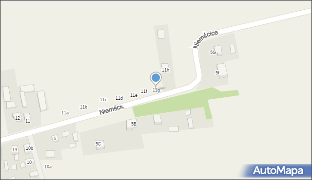 Niemścice, Niemścice, 11g, mapa Niemścice