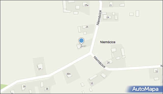 Niemścice, Niemścice, 27, mapa Niemścice