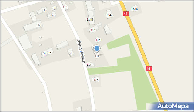 Niemysłowice, Niemysłowice, 116, mapa Niemysłowice