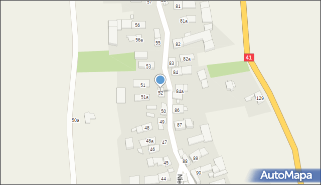 Niemysłowice, Niemysłowice, 52, mapa Niemysłowice