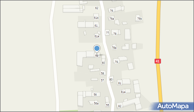 Niemysłowice, Niemysłowice, 59, mapa Niemysłowice