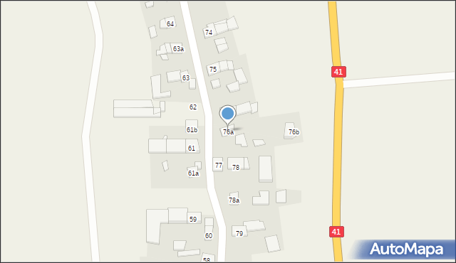 Niemysłowice, Niemysłowice, 76a, mapa Niemysłowice