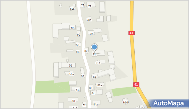 Niemysłowice, Niemysłowice, 81, mapa Niemysłowice