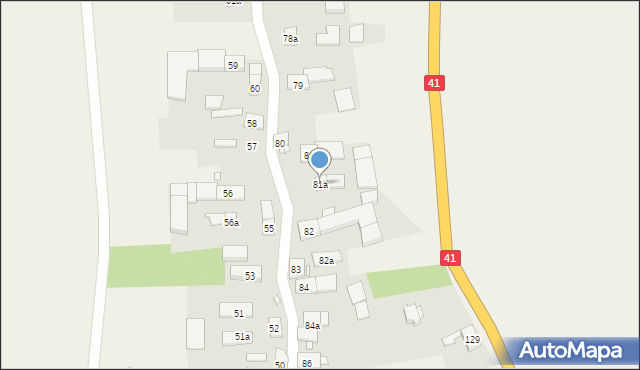 Niemysłowice, Niemysłowice, 81a, mapa Niemysłowice