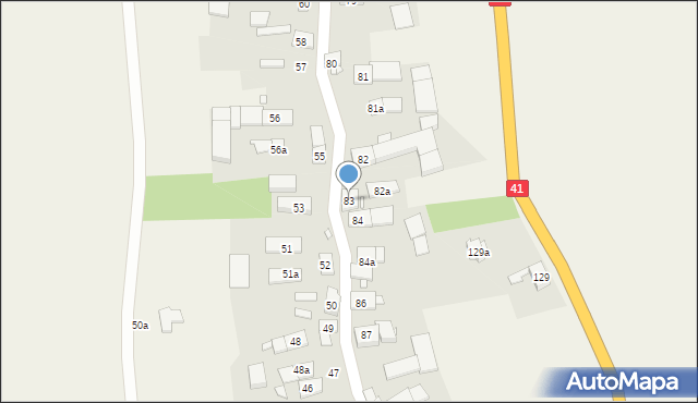 Niemysłowice, Niemysłowice, 83, mapa Niemysłowice