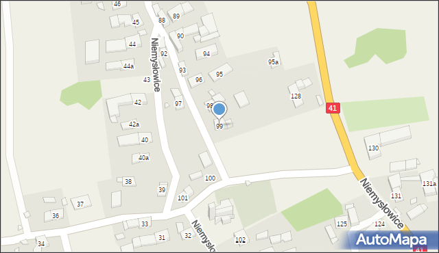 Niemysłowice, Niemysłowice, 99, mapa Niemysłowice