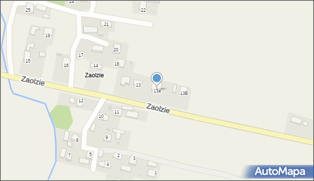 Nienadowa, Nienadowa, 13a, mapa Nienadowa