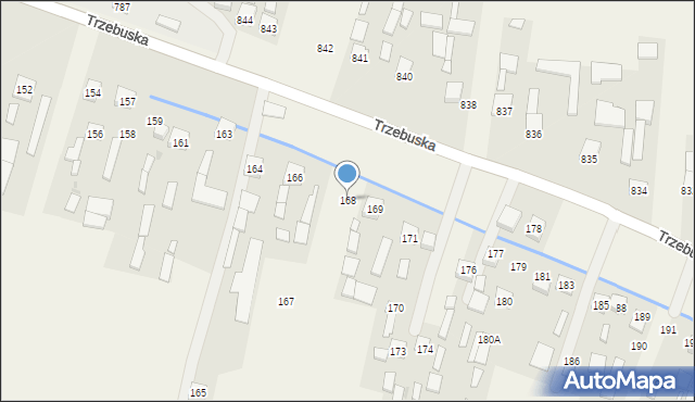 Nienadówka, Nienadówka, 168, mapa Nienadówka