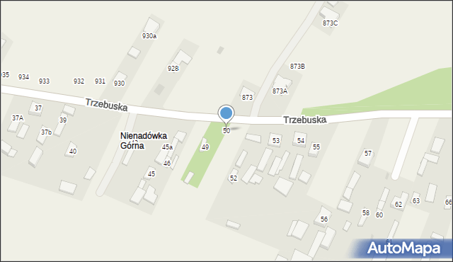 Nienadówka, Nienadówka, 50, mapa Nienadówka