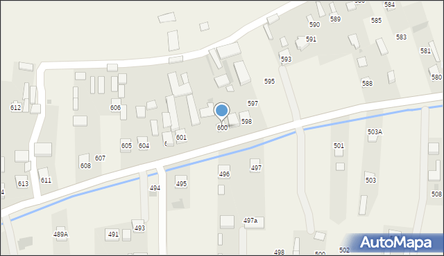 Nienadówka, Nienadówka, 600, mapa Nienadówka