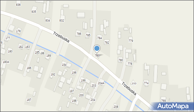 Nienadówka, Nienadówka, 783, mapa Nienadówka