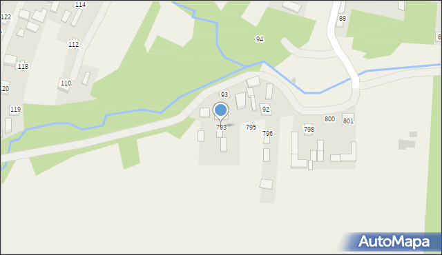 Nienadówka, Nienadówka, 793, mapa Nienadówka