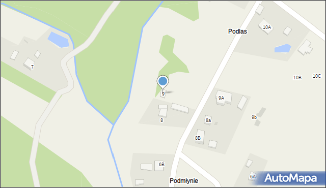 Nienadówka, Nienadówka, 9, mapa Nienadówka