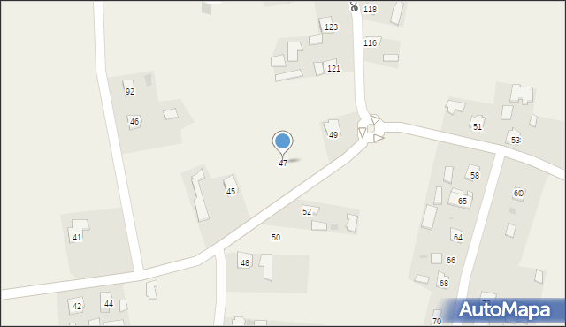 Nienowice, Nienowice, 47, mapa Nienowice