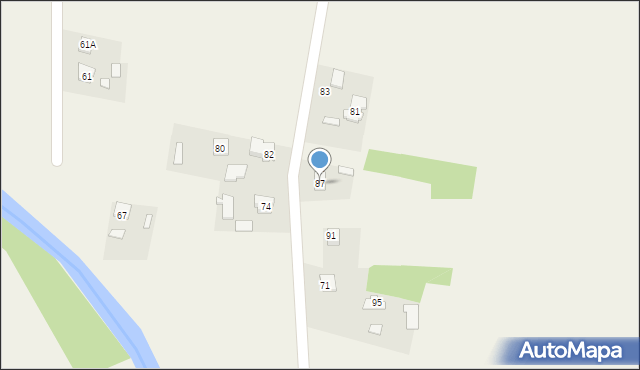 Nienowice, Nienowice, 87, mapa Nienowice