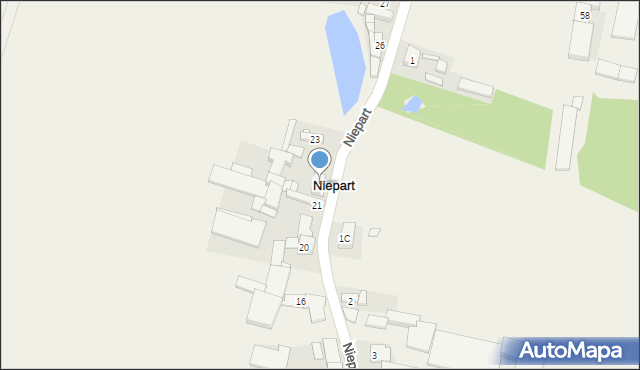 Niepart, Niepart, 22, mapa Niepart