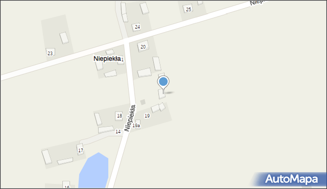 Niepiekła, Niepiekła, 19b, mapa Niepiekła