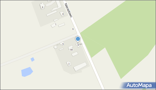 Nieradowo, Nieradowo, 4, mapa Nieradowo