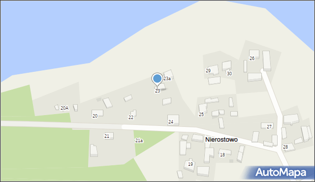 Nierostowo, Nierostowo, 23, mapa Nierostowo