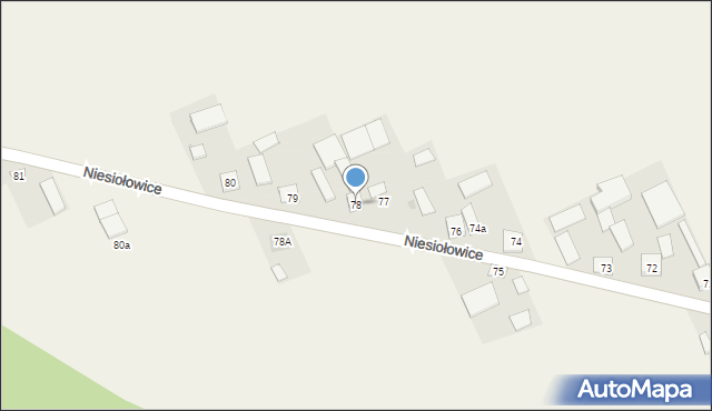 Niesiołowice, Niesiołowice, 78, mapa Niesiołowice