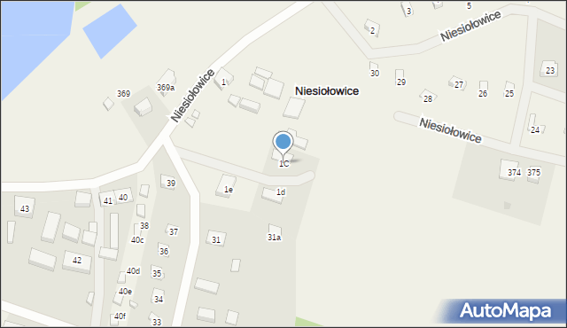 Niesiołowice, Niesiołowice, 1C, mapa Niesiołowice