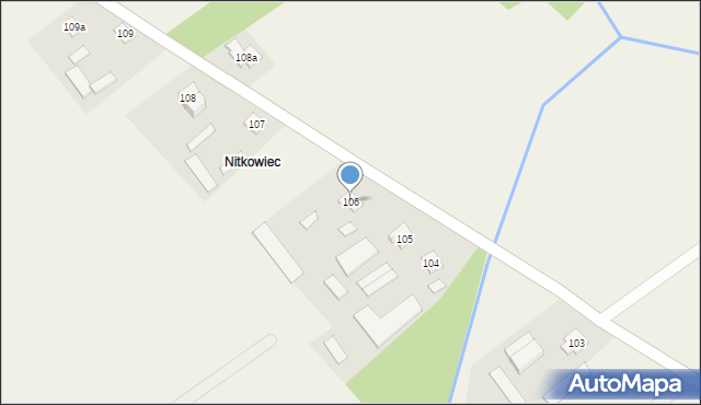 Nieskórz, Nieskórz, 106, mapa Nieskórz