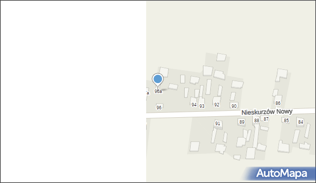 Nieskurzów Nowy, Nieskurzów Nowy, 96a, mapa Nieskurzów Nowy