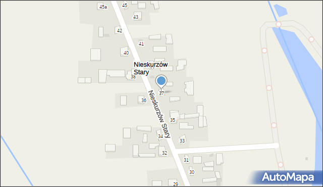 Nieskurzów Stary, Nieskurzów Stary, 37, mapa Nieskurzów Stary