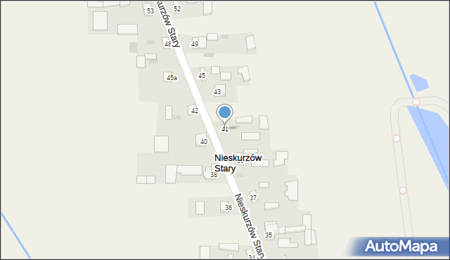 Nieskurzów Stary, Nieskurzów Stary, 41, mapa Nieskurzów Stary