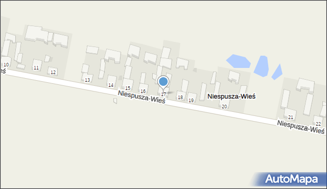 Niespusza-Wieś, Niespusza-Wieś, 17, mapa Niespusza-Wieś